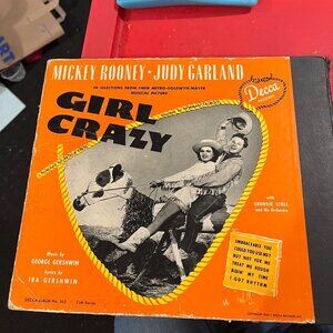 Girl Crazy 1944 Judy Garland Mickey Rooney Vinyl Album